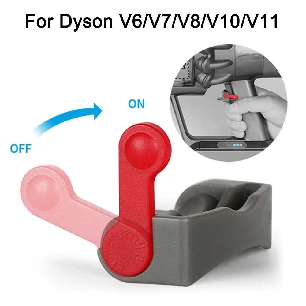 Dla Dyson V7 V8 V10 V11 próżniowa części do czyszczenia blokada spustowa, włączanie/wyłączanie zasilania sterowane za pomocą przycisków akcesoria do