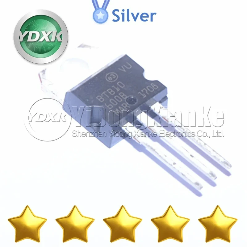 BTB10-600BWRG TO-220 Electronic Components BTB08-600C BTB08-600SW BTB12-600C BTB16-700BWRG BTB16-800 New Original BTB16-800B
