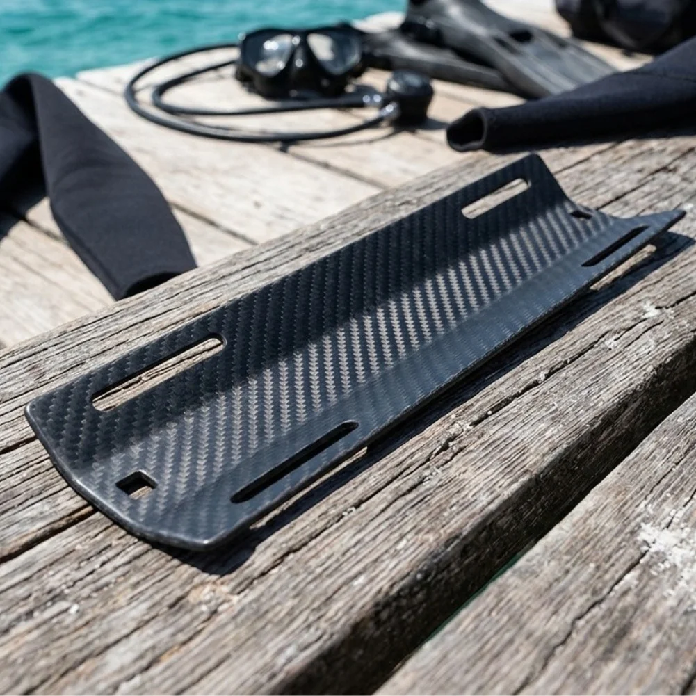 Scuba Single Cylinder Backmount Adapter Made of Carbon Fiber for Reef Wreck and Open Water Diving Applications