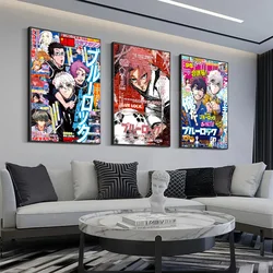 Anime BLUE LOCK Poster Wall Art Home Decor Room Decor Digital Painting Living Room Restaurant Kitchen Art