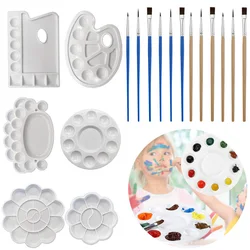 Children Painting Toys Pigment Tray Brush Graffiti Art Cultivation Tools Drawing Supplies Kids Parent-child Interaction Toy TMZ