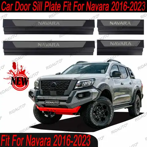 निसान नवारा NP300 2016 - 2023 के लिए कार पिकअप थ्रेशोल्ड स्ट्रिप डोर सिल स्कफ प्लेट प्रोटेक्टर ट्रिम पेडल स्टिकर एक्सेसरीज़ 8 best sales निसान नवारा एनपी300 - №1