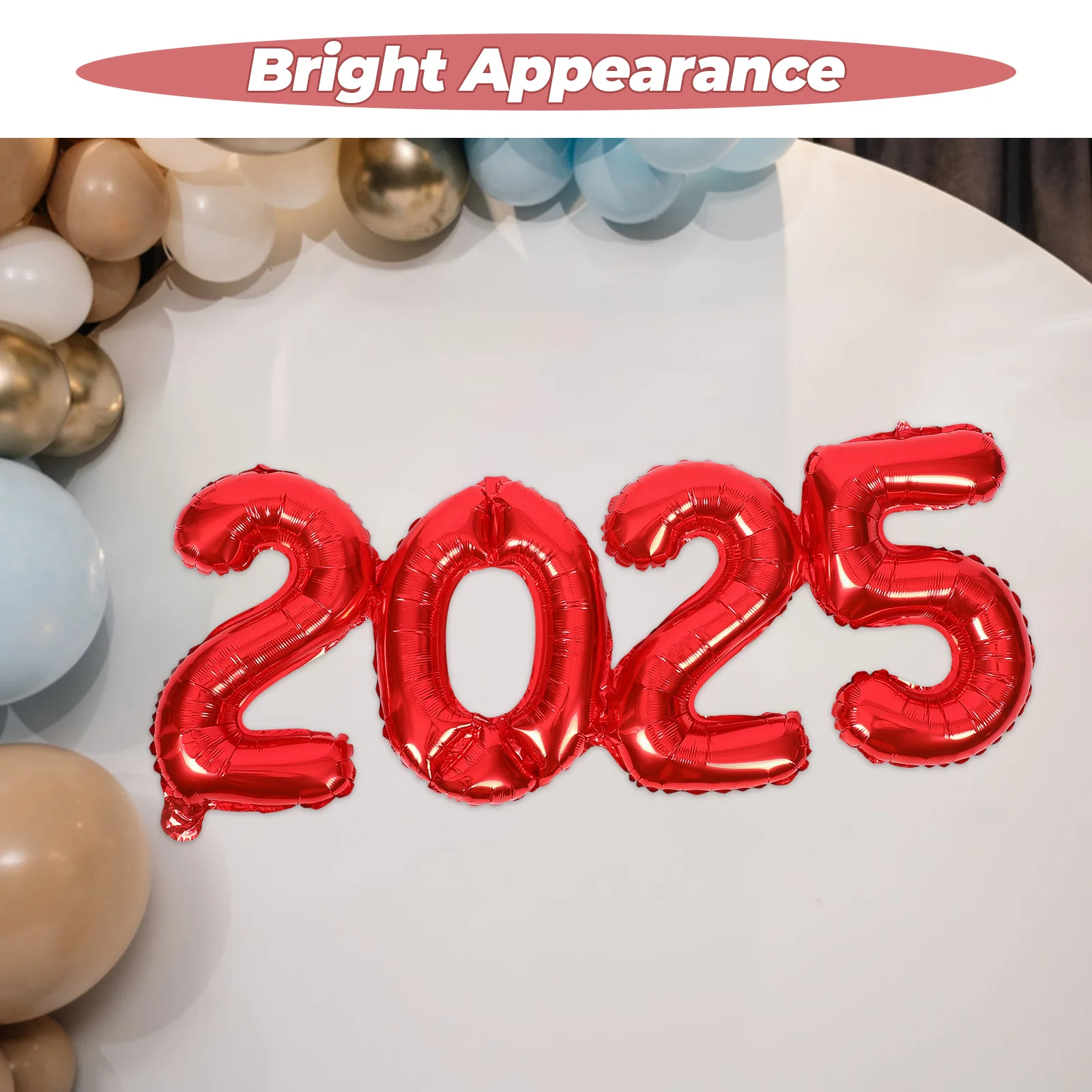 

Aluminum Film Balloon 2025 Birthday Balloons New Year Eve Foil Number Graduation Jungle