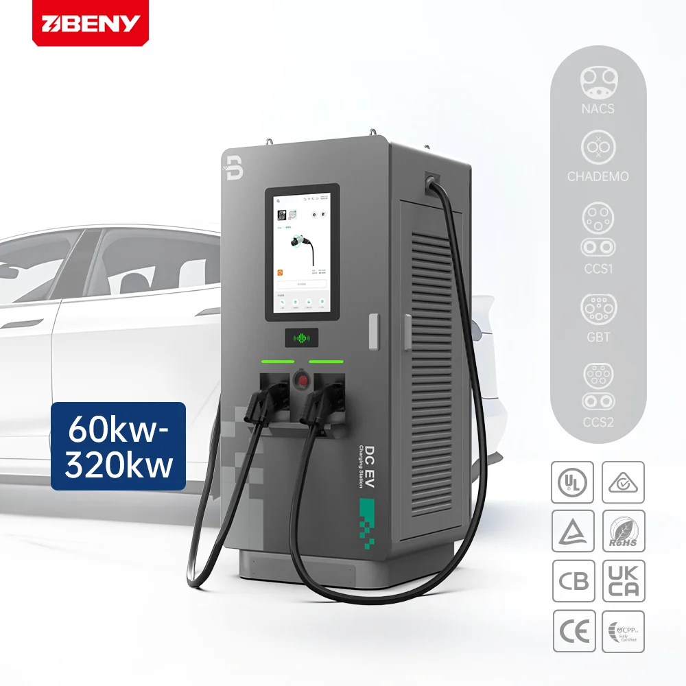 Dc Charging Pile 40KW-240KW Double OCPP 2.0.1 Floor-Mounted Dc Fast Charging Station for Ev Cars