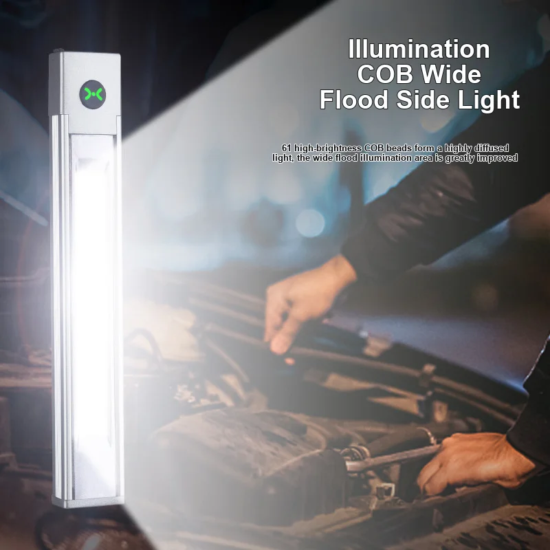 Pen style Flashlight Multifunctional Protective High Brightness Floodlight Type C Rechargeable Side Light Magnetic Suction
