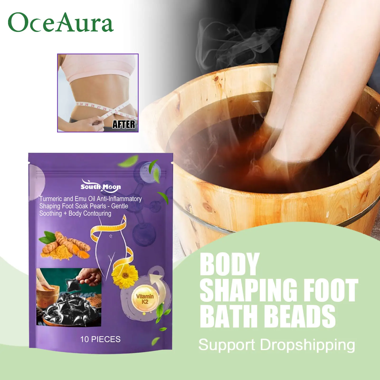 

Body Detox Foot Bath Promote Lymphatic Drainage Improve Joint Discomfort Reduce Leg Pain Swelling Fat Burning Foot Soak Gel Bead