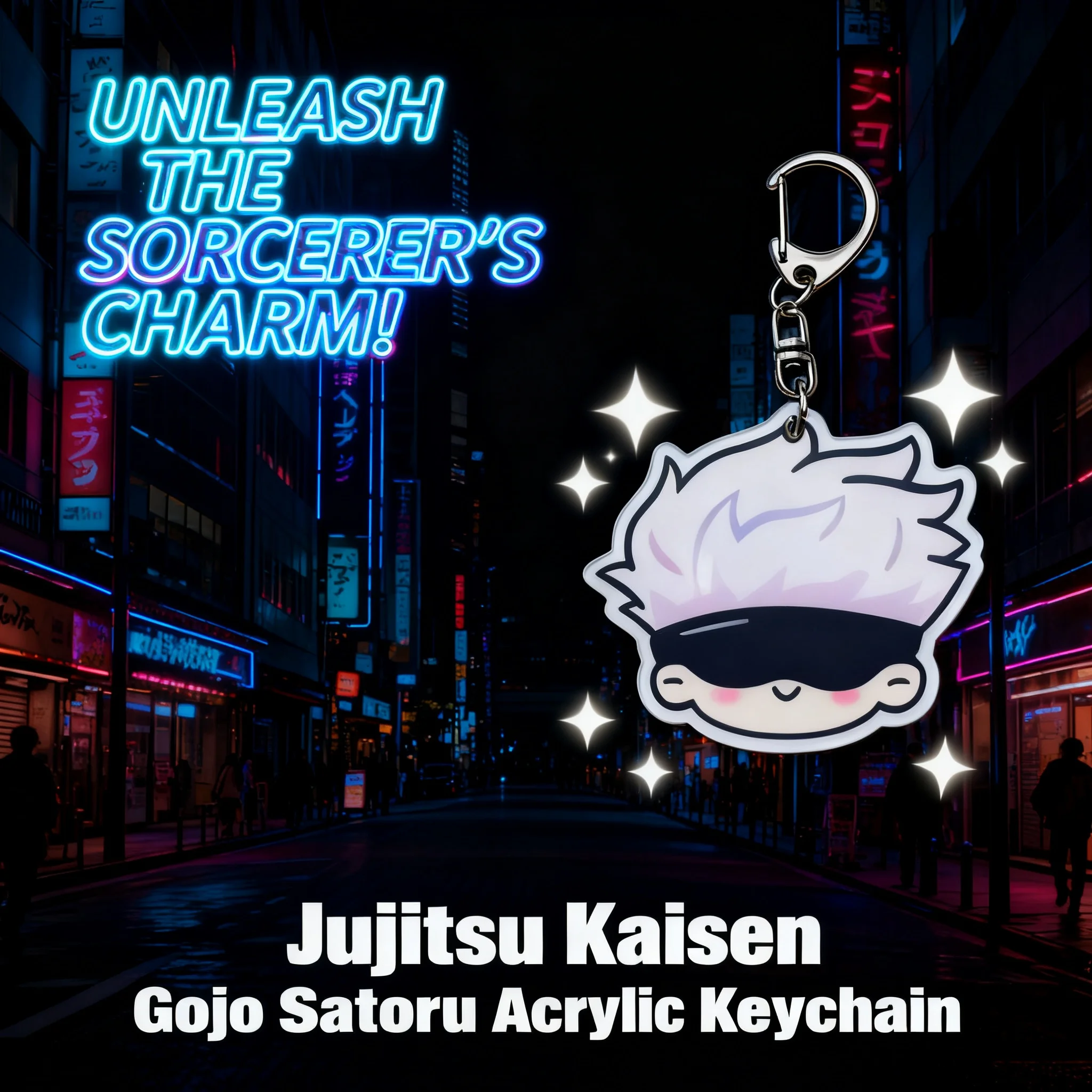 

Jujutsu Kaisen Keychain Anime Charm Pendant Accessory Shaker Charm Featuring Yuji Itadori Megumi Fushiguro Satoru Gojo Kenji