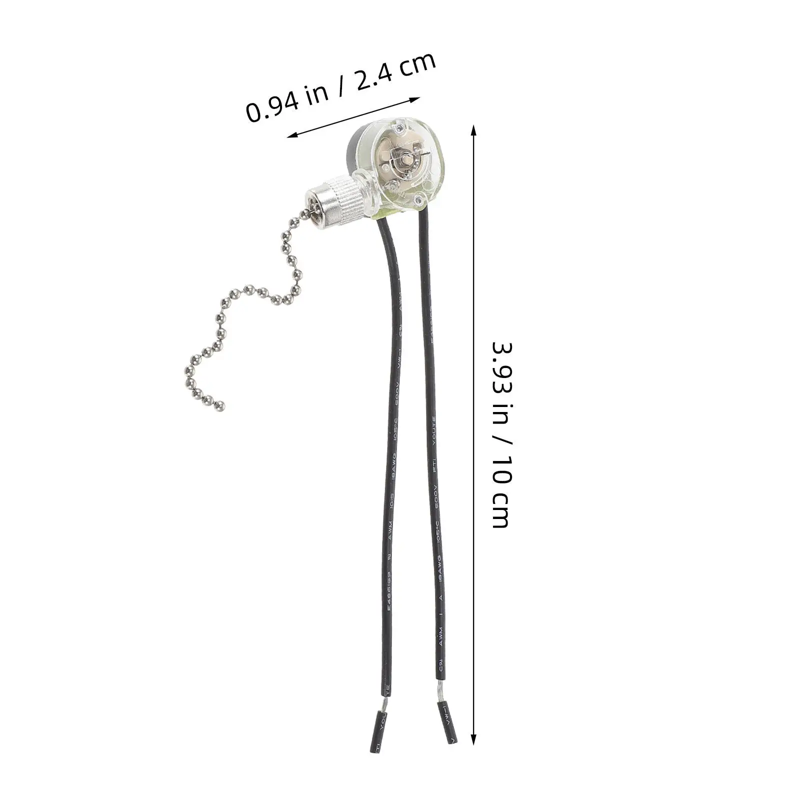 2Pcs Pull Chains for Ceiling Fan Light and Fan Control Replacement Simple Style Elegant Decoration Room Patio Garden Wall Mount