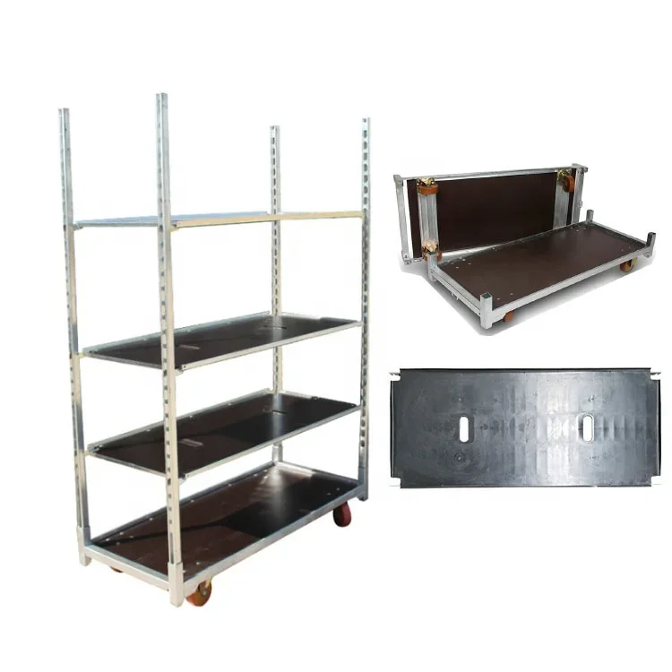 

Flower convertible danish trolley flower pot rack storage rack display danish plant container trolley Danish trolley