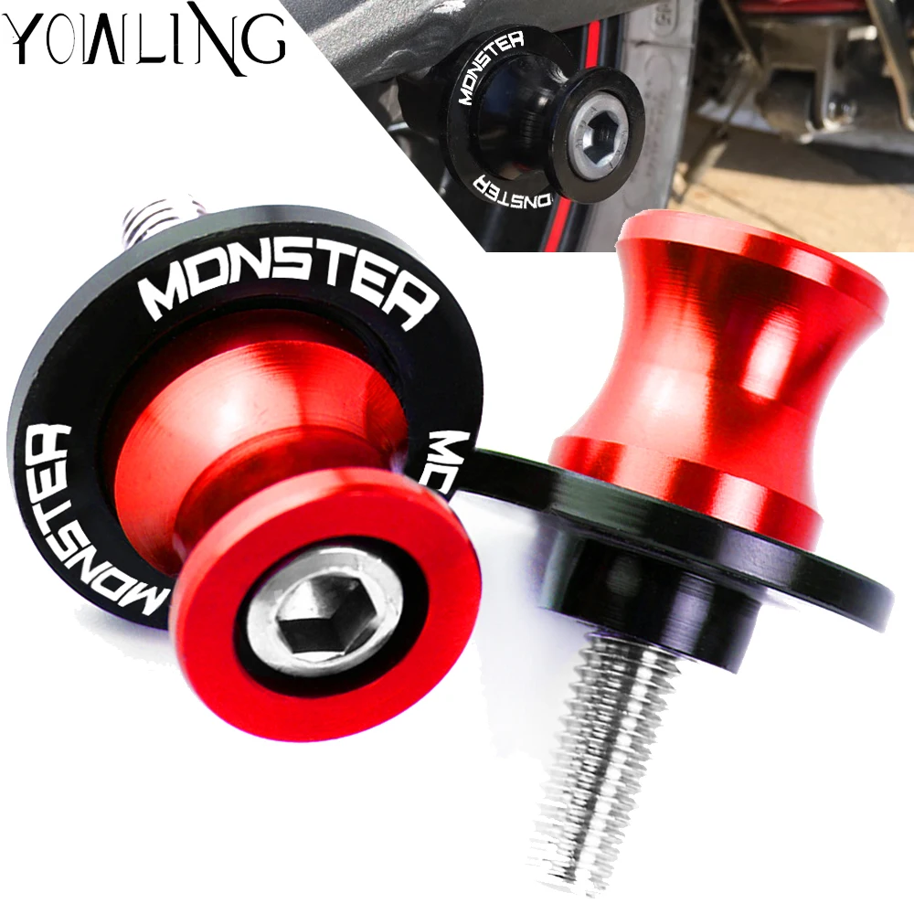 

Motorcycle Accessories Swingarm Spools slider M6 stand screw For DUCATI MONSTER 695 696 796 797 821 Monster 821 1200 1200S 1200R