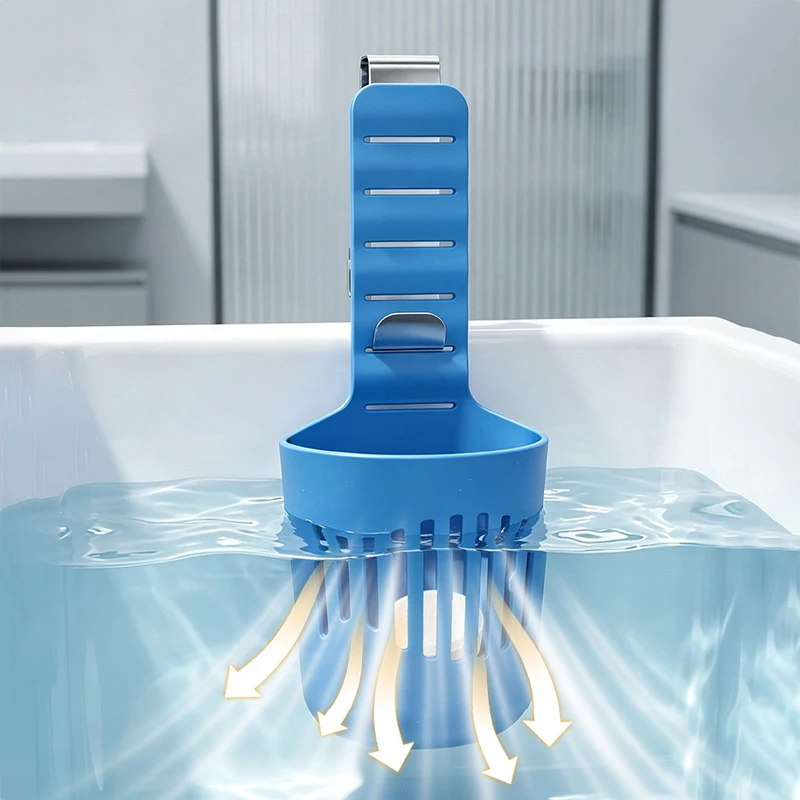 1Pcs Silicone Toilet Tank Tablet Holder Versatile Toilet Bowl Hanging Cleaner and Deodorizer Hanger