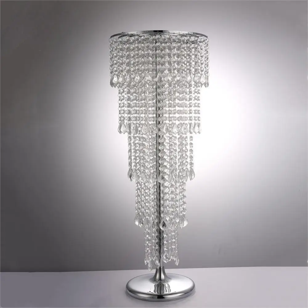 

Free shipping Acrylic Crystal Wedding Centerpiece / Table Centerpiece 80cm Tall * 35cm Diameter 5-Tier Wedding Decor road leads