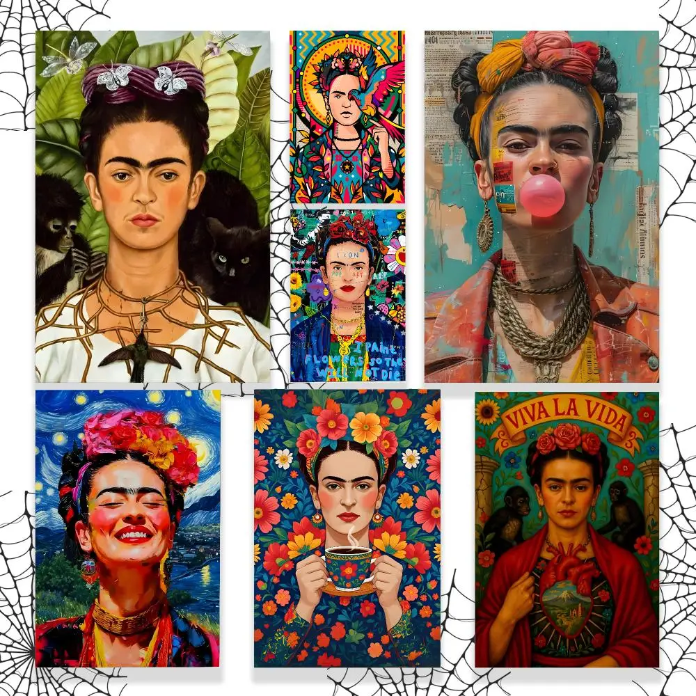Artist F-Frida Kahlo Poster Graphic Wall Art Poster HD Waterproof PP Paper Print for Bedroom Living Room Office Decor Gift