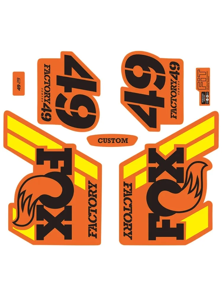 AliExpress NONE Fox49 2020 Front Fork Stickers, 1Pair Waterproof Sunproof MTB Decals, Mountain Bike Modification Decor Accessories