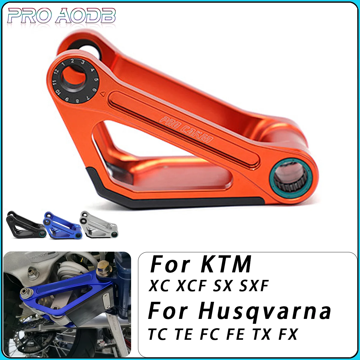 

Motorcycle Rear Lowering Kit Lower Link Adjustable For KTM SX SXF XC XCF 125 150 250 300 350 450 Husqvarna TC TE FC FE TX FX