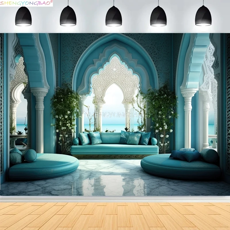 Interior Wall And Floor Mouldings Photography Backdrops Retro Joinery Wood Paneling Palace Wedding Photo Background OR-09