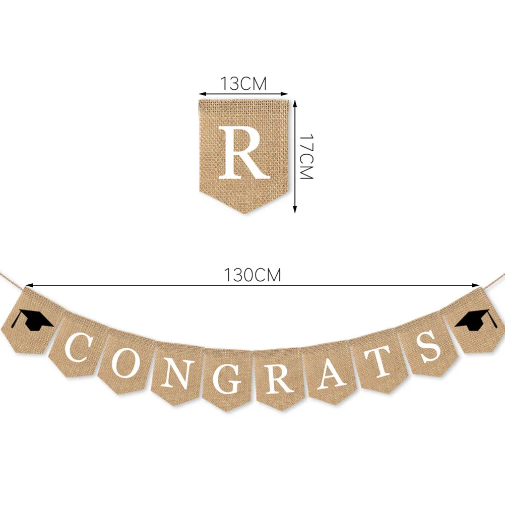 

Nursing Theme Congrats Banner Hanging Bunting Assembled Pull Flag Grad Stylish Wall Backdrop Fence Dessert