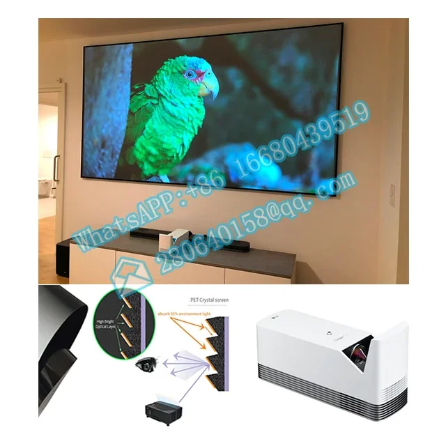 Layar Xy 100 Inci 16:9 92 Layar Proyeksi untuk Proyektor Fengmi 4K Lune 4KHF85 Ust