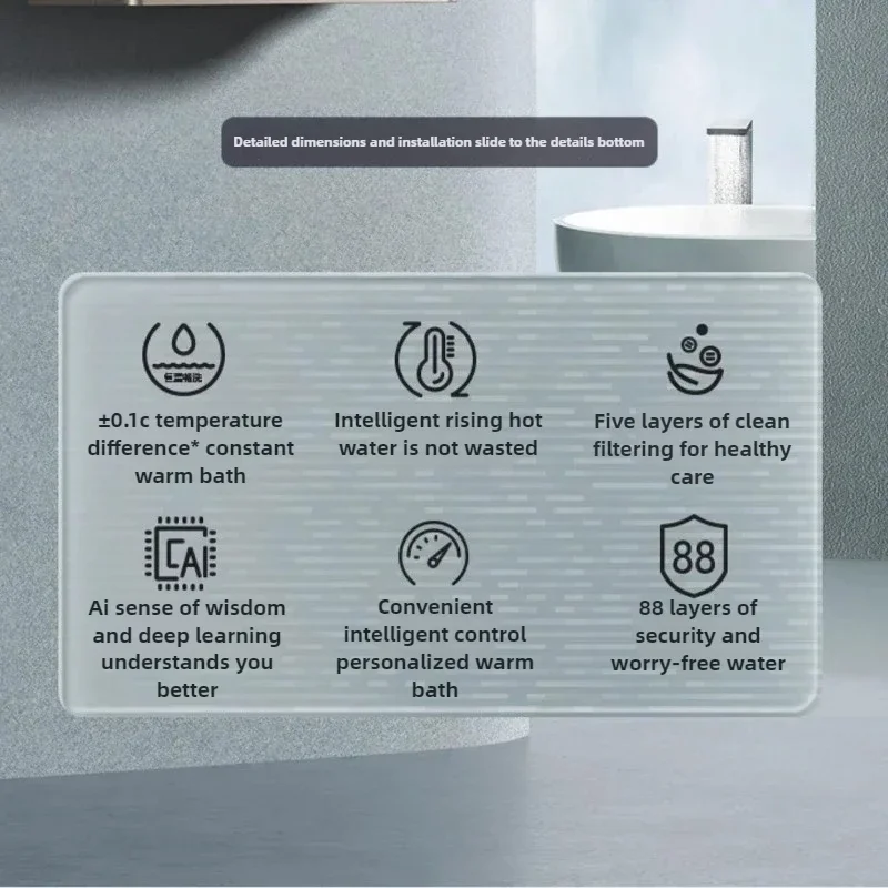 New gas water heater water 16L household natural gas constant temperature frequency conversion energy saving gas water heater