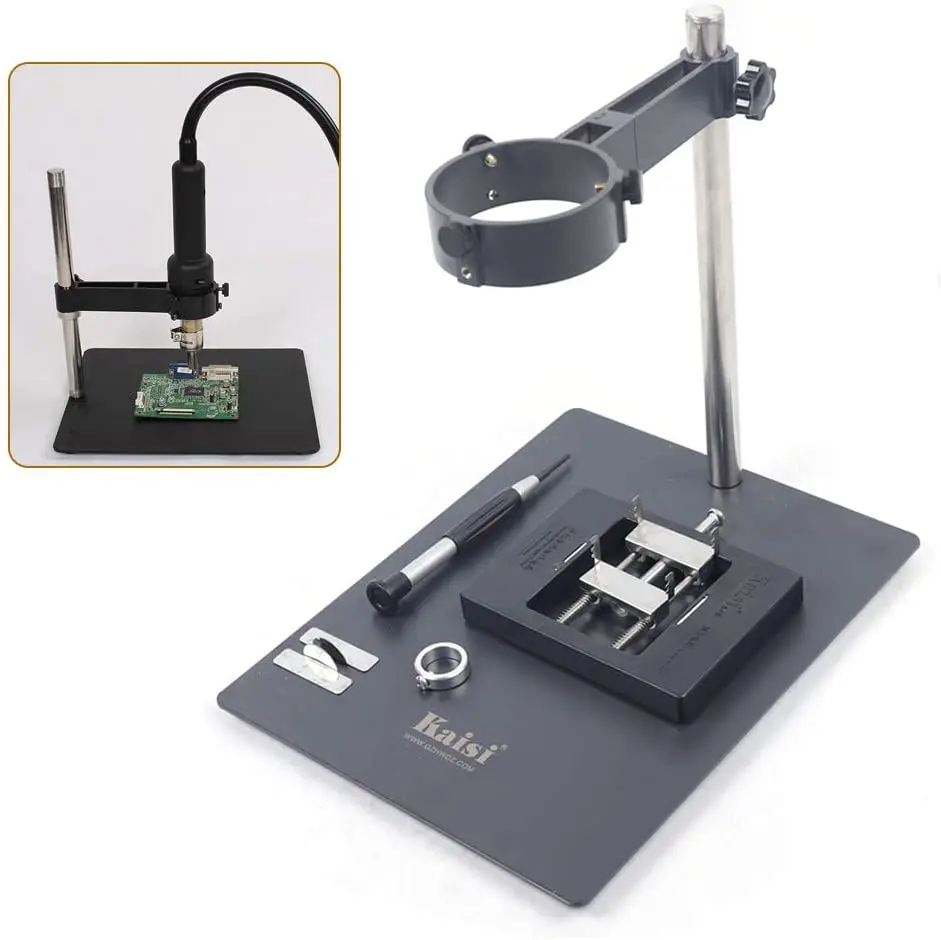 Hot Air Heat Gun Clamp Bracket 2in1 BGA Repair Platform Tool Rework Station Fixtures Holder Soldering