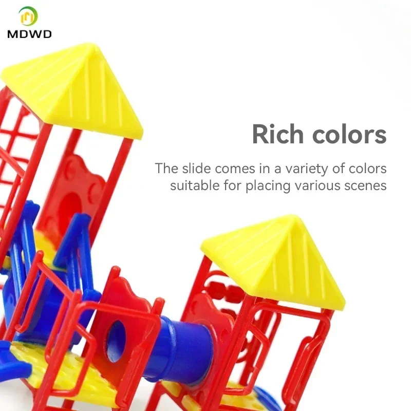 Zestaw do samodzielnego montażu modelu kontenerów w skali HO dla dzieci, idealny do przedszkola, jako elementy do budowania zjeżdżalni i placów zabaw.