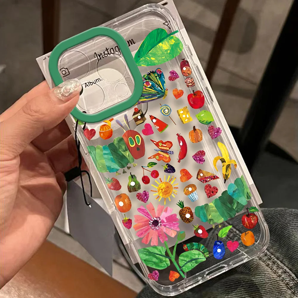 Niedliche Die Sehr Hungrigen Raupen Handyhülle für iPhone 17 16 16e 15 14 13 12 11 Mini Pro Max X XR XSMax 8 Air Plus Rückseiten-Cover – Detail 9