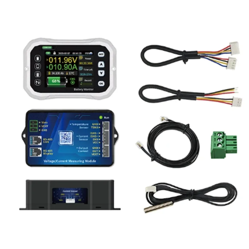 

KH160F 0-120V 600A Bluetooth Battery Monitor Voltage Current Tester Coulomb Counter Kit 1Set