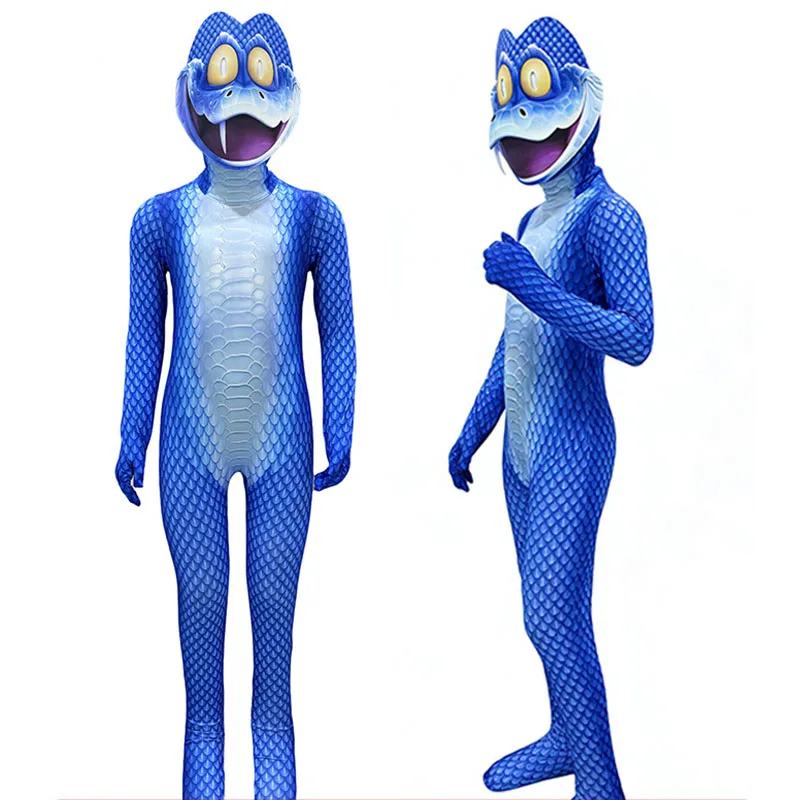 

Anime Style Creative Gary Cartoon Snake Cosplay Bodysuit One-Piece Adult Children's Stage Performance Costume Party Disguise