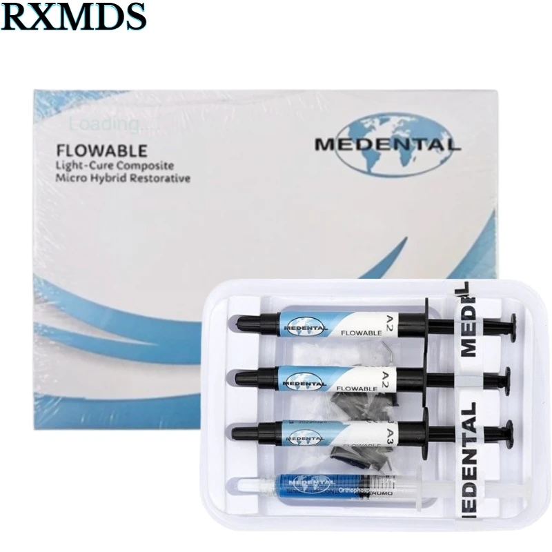 4PCS/set Dental Acid Free Pit and Fissure Sealant Fluid Resin Kit A2 A3 Used for Filling Grooves and Cavities Dental Consumables