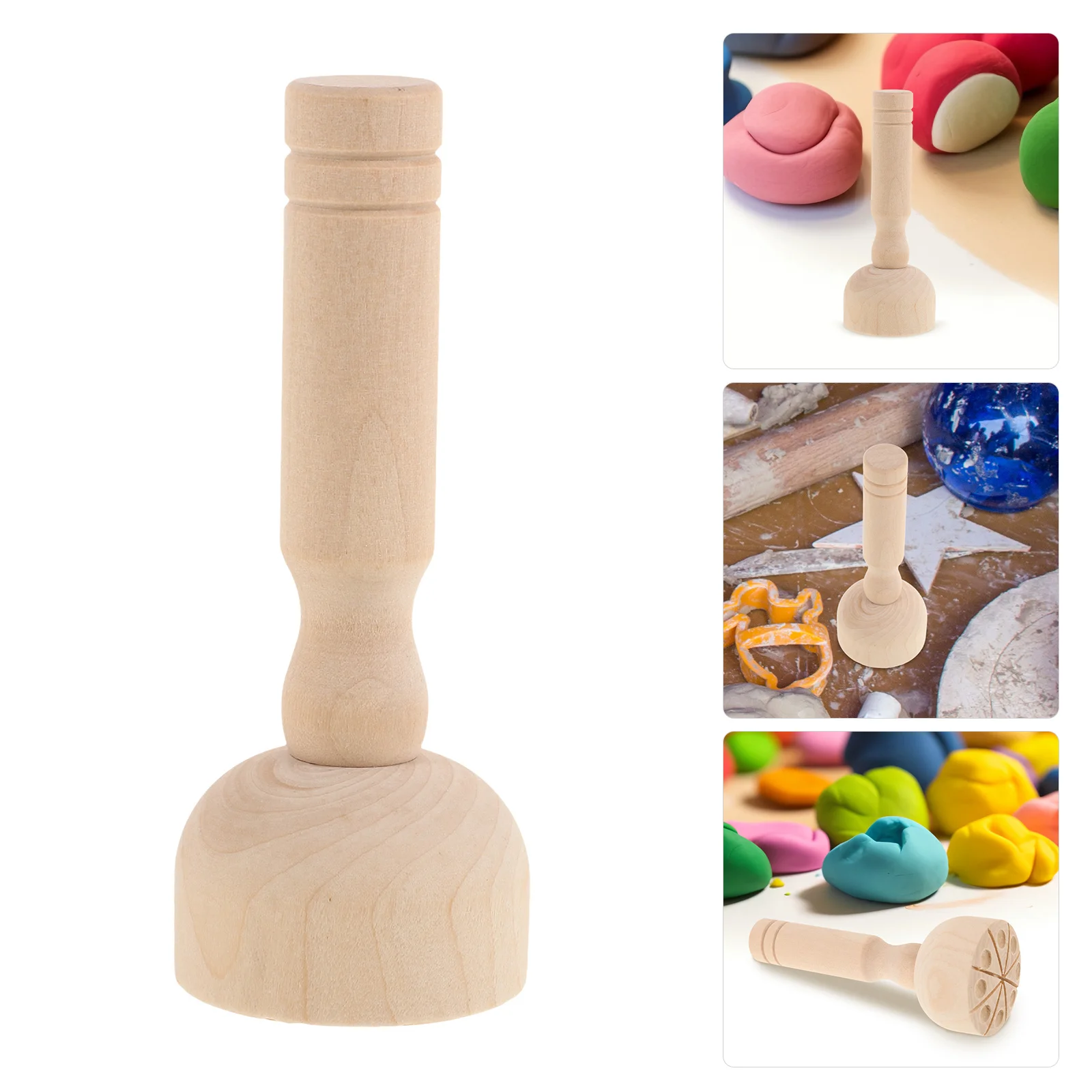 

Wooden Clay Modeling Tools Set Ideal for Clay Craft Stamps and Pottery Design Tools Kids Stamps Pattern Makers