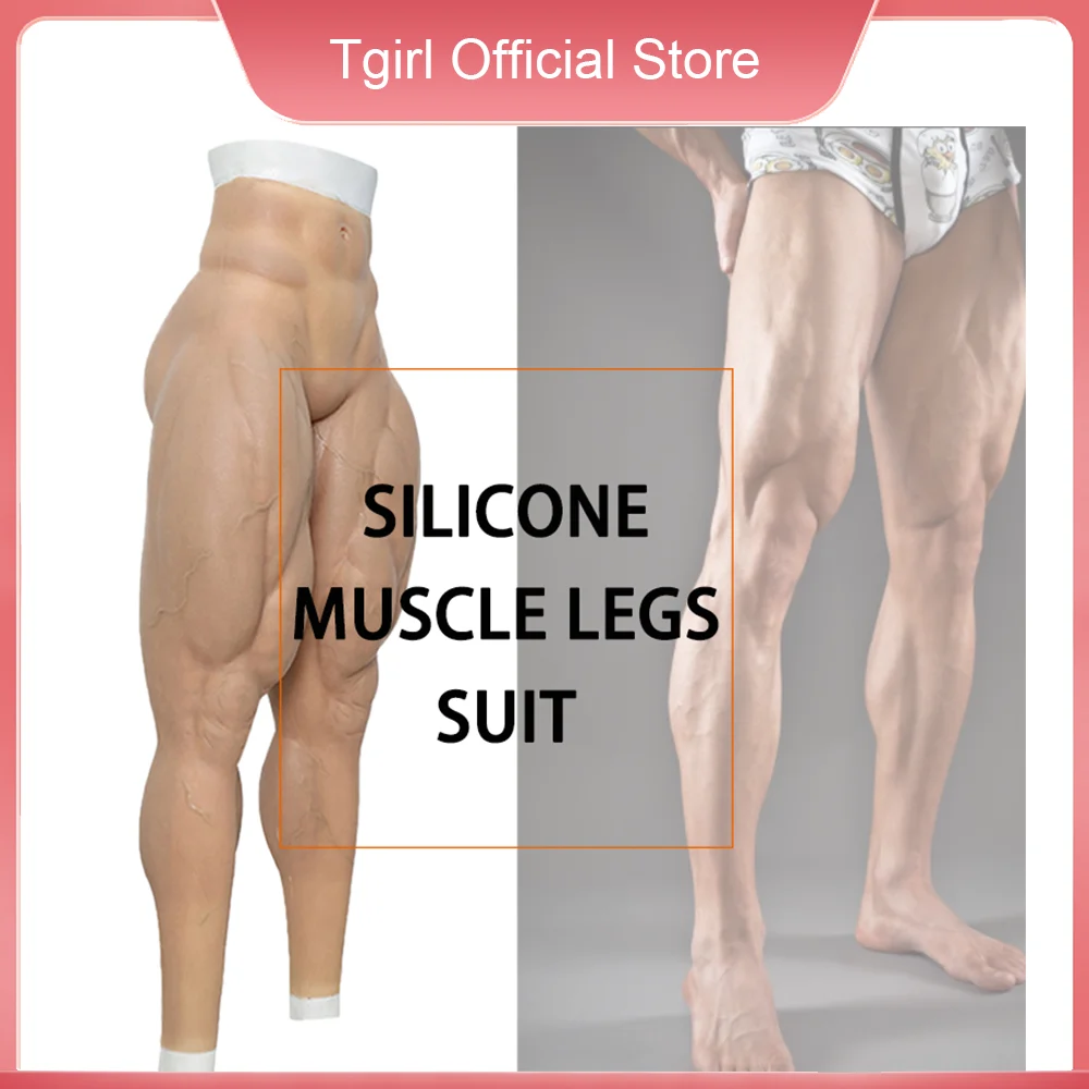 

Tgirl Muscle Suit Cosplay Silicone Fake Body Suit with Brawny Legs Shemale Male Macho Costumes Prostheses Artificial Simulation