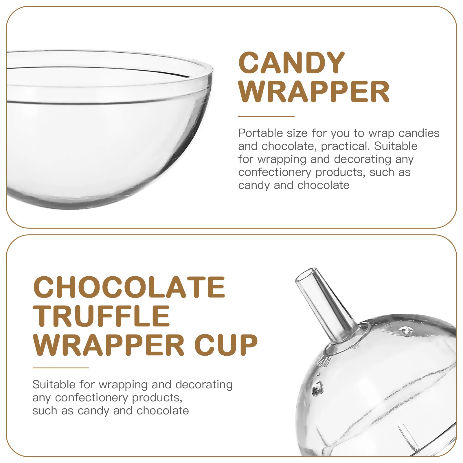 25 قطعة من أكواب غلاف الشوكولاتة البلاستيكية الشفافة وحوامل باقة الحلوى وحامل زهور الشوكولاتة لحفلات الزفاف في عيد الحب