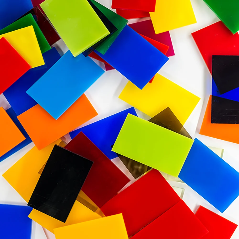 

1Pcs Thick 10mm Colored Cast Acrylic Sheet Handmade Material Organic Acrylic Processing Orange Yellow Blue Red Cutting