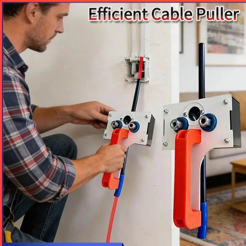 

Wire Puller Heavy-Duty Handheld Wiring Tools 8mm Wire Tugger for Electrician for Pipe Narrow Spaces Wall Underground Data Center