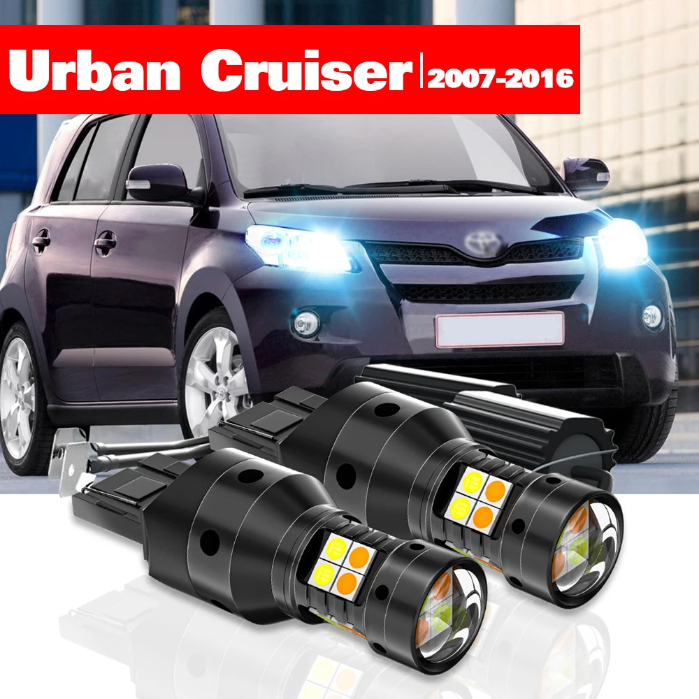 Für Toyota Urban Cruiser 2007-2016 2 stücke LED Dual Modus Blinker + Tagfahrlicht DRL 2008 2009 2010 2011 2012 Zubehör
