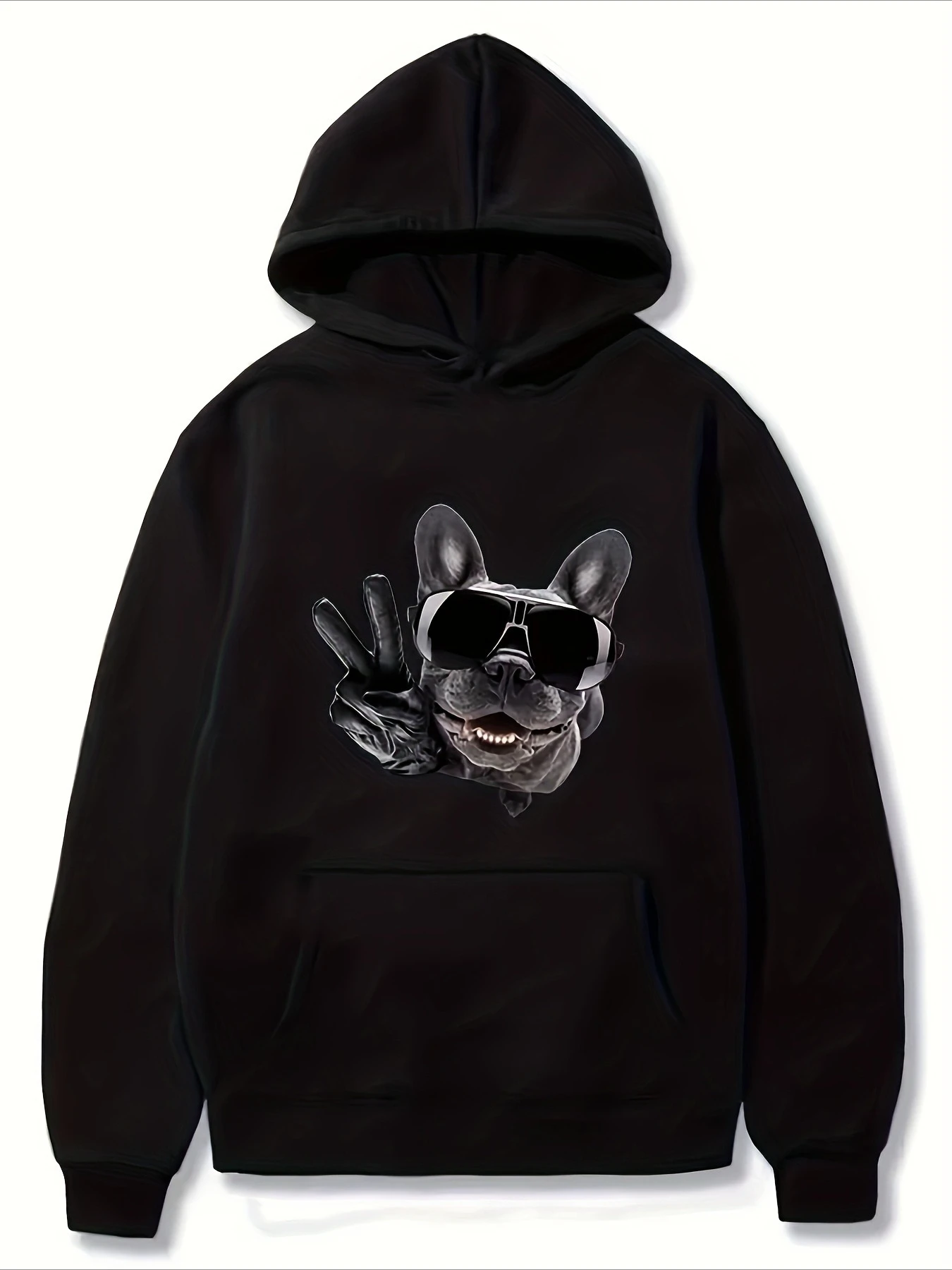 

Men's Funny French Bulldog Graphic Print Hoodies Men Women Long Sleeve Sweatshirt Pullover Streetwear Retro Hip Hop Top Clothing