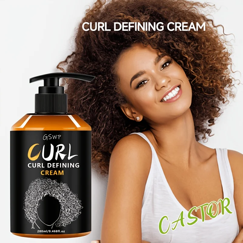 

GSWP Moisturizing Curling Cream features a moisturizing formula that gently styles, creating natural curls. 280ml