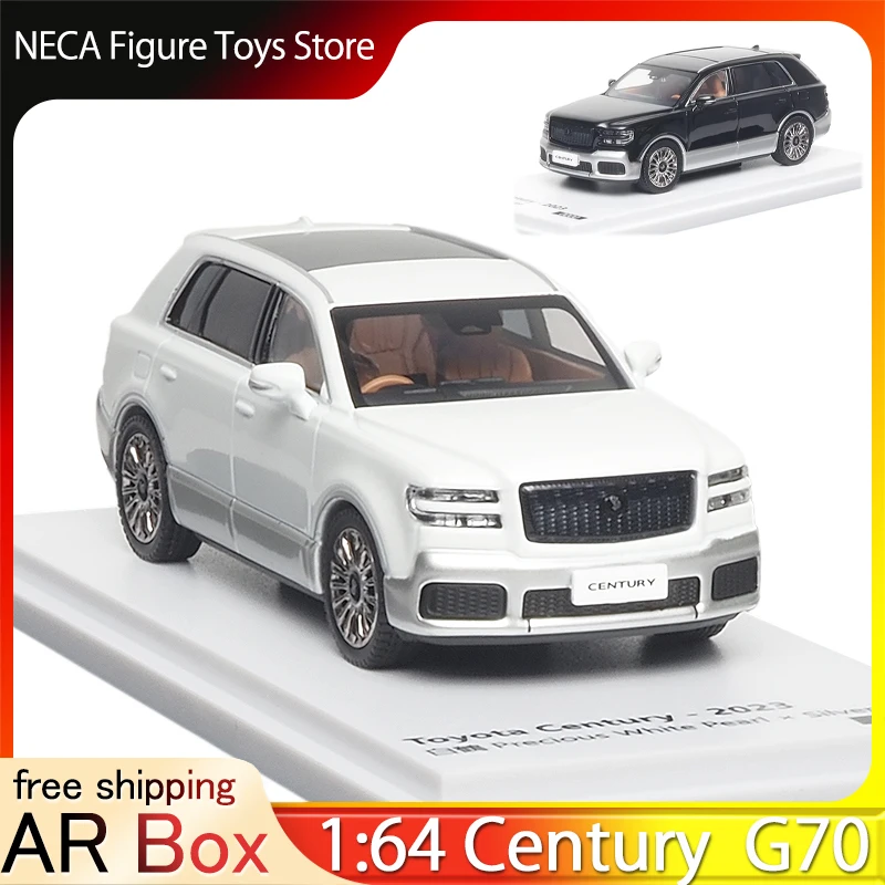 AR Box 1:64 Toyota Century SUV “Crane & Phoenix” 2023 G70 Modello di veicolo di lusso in lega con guida a sinistra per collezionisti di lusso JDM