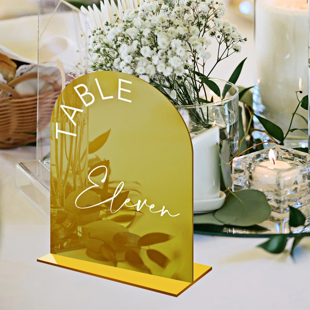 For Anniversaries For Birthdays Table Number Signs Wedding Table Numbers Tabletop Decoration Reusable Table Centerpieces