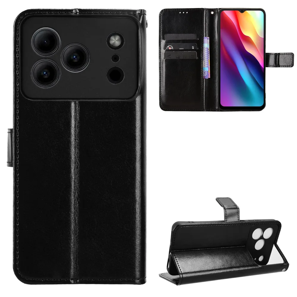 Кожаный чехол-кошелек для телефона Doogee Note 56 56X 60 59 58 X98 X97 S96 S88 S86 N60 с отделением для карт и сильным магнитом