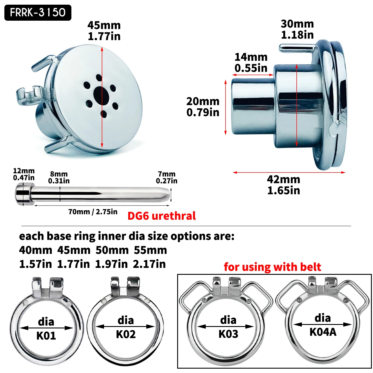 FRRK 150 Curve Penis Rings Negative Small Male Flat Chastity Cage Device Cock Lock Belt Adults Sex Toys For Men 성인용품