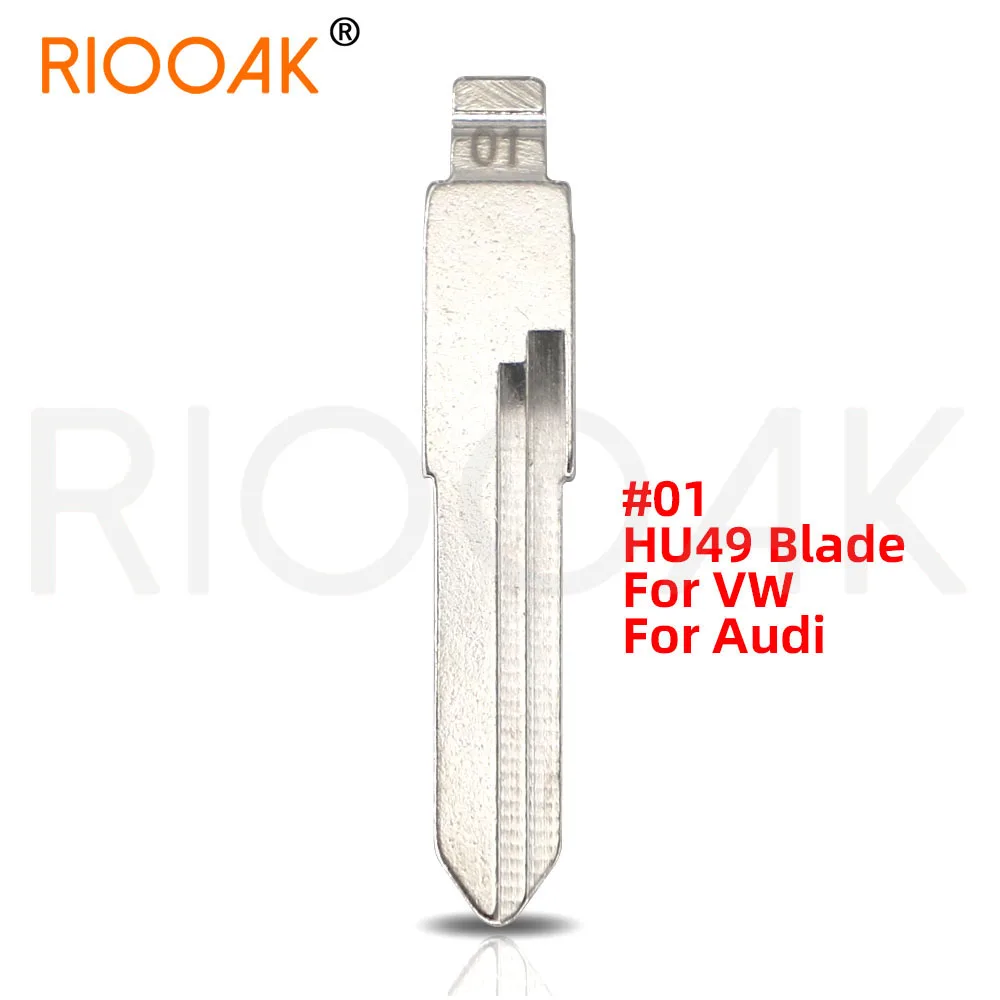 

10pcs Uncut flip Metal key blade 01# HU49 for VW Jetta Santana for KD keydiy xhorse VVDI remotes universal No.01