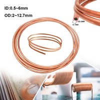 1M soft copper tube copper coil tube OD 2~8mm ID 1~6mm pure copper wire pipe air conditioning and refrigeration pipe handicrafts