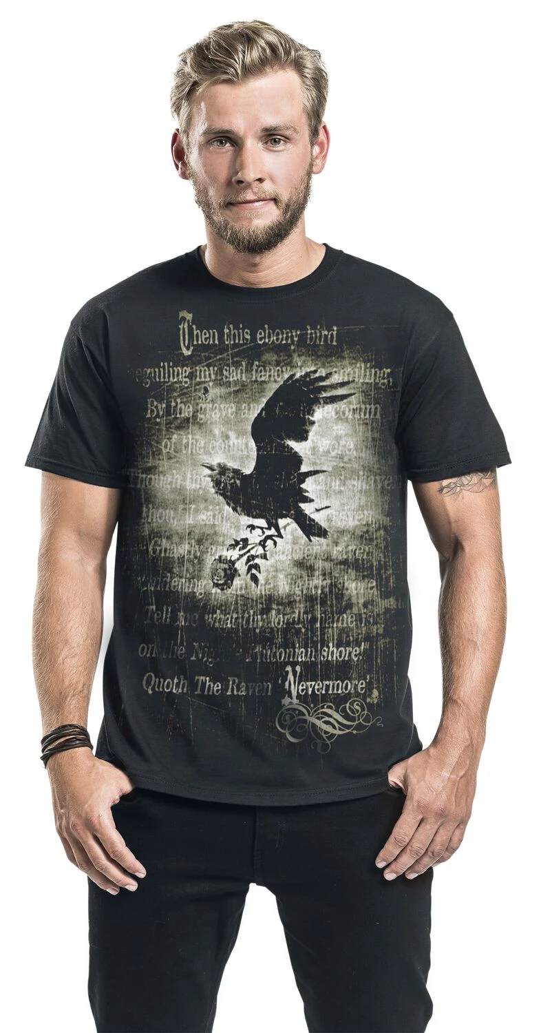 Devil Goat Dark Gothic Brand T-Shirt Baumwolle Grafik-T-Shirt Herren Damen Sommer Streetwear – Detail 4
