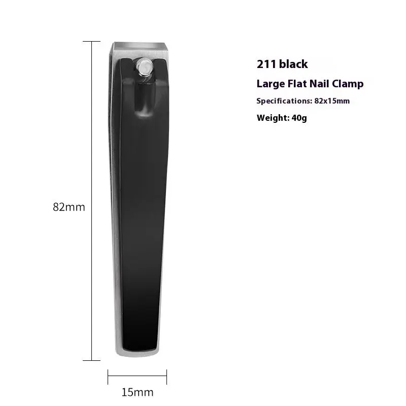 Premium Stainless Steel Toe Nail Clippers Small Size Manicure Beauty Tool for Pedicure Black Big Portable Finger Nail Clipper