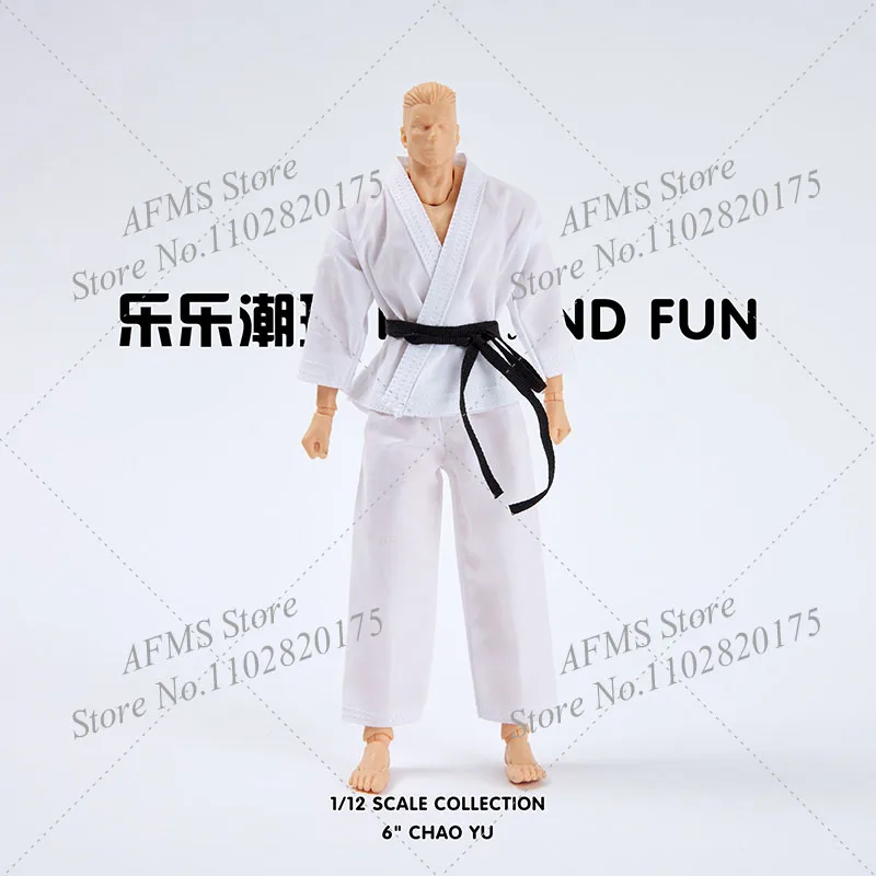 1/12 Men Soldier Coat Pants Taekwondo Martial Arts Training Uniform Fit 6inch Romankey VT NW Notaman Action Figure Model