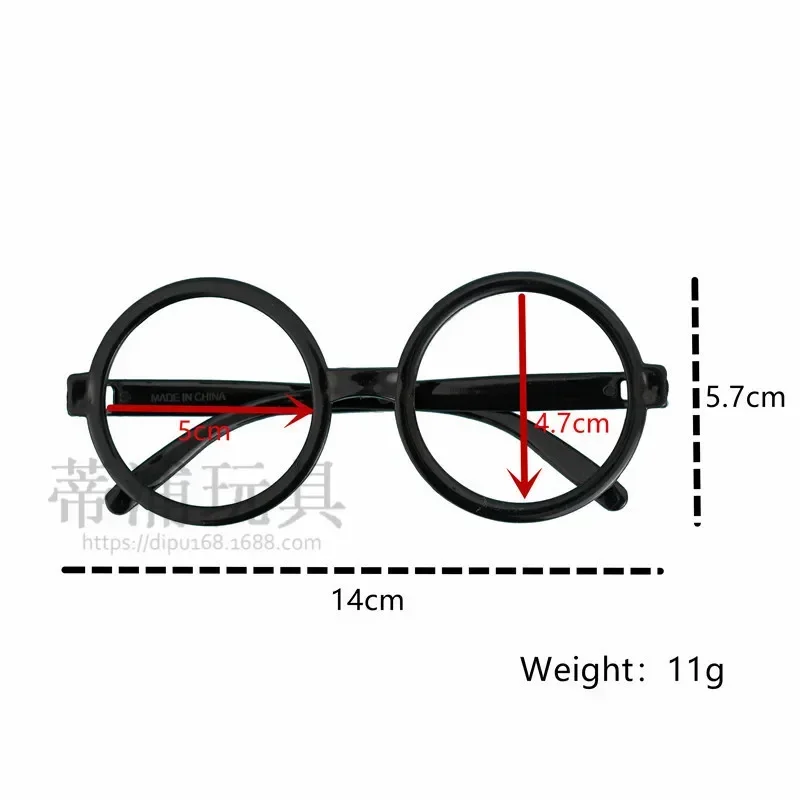 Harris Potter runde Rahmen Brille ohne Linsen schwarz Zauberer Jungen College-Stil Party niedlichen Dekoration Cosplay Kinder Geschenk