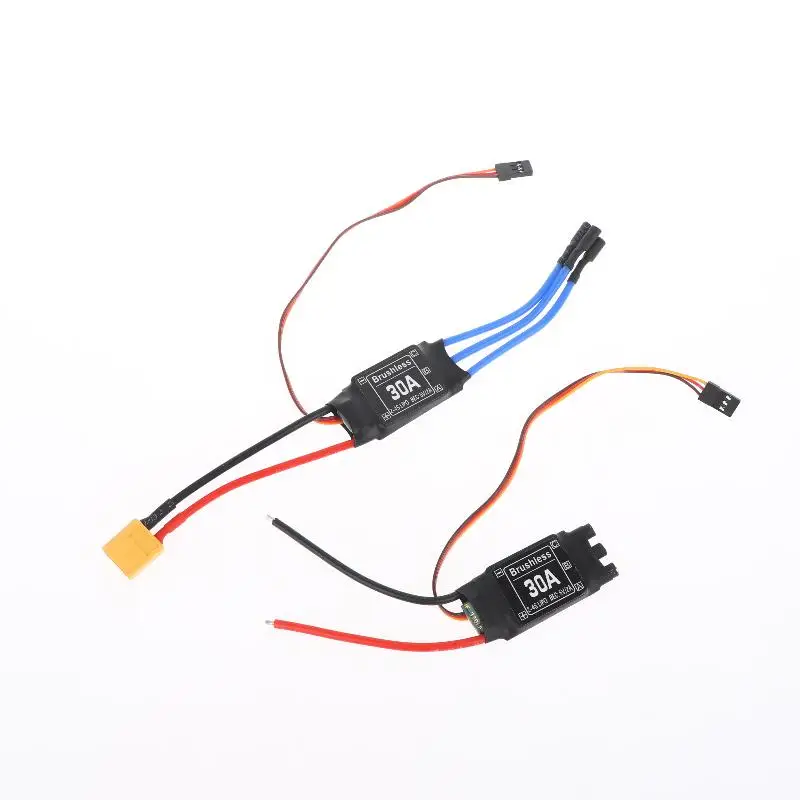 Contrôleur de vitesse électronique sans balais 30A, avec moteur sans balais 5V 3A UBEC XT60 ESC pour hélicoptère RC FPV, Mini Drone quadrirotor
