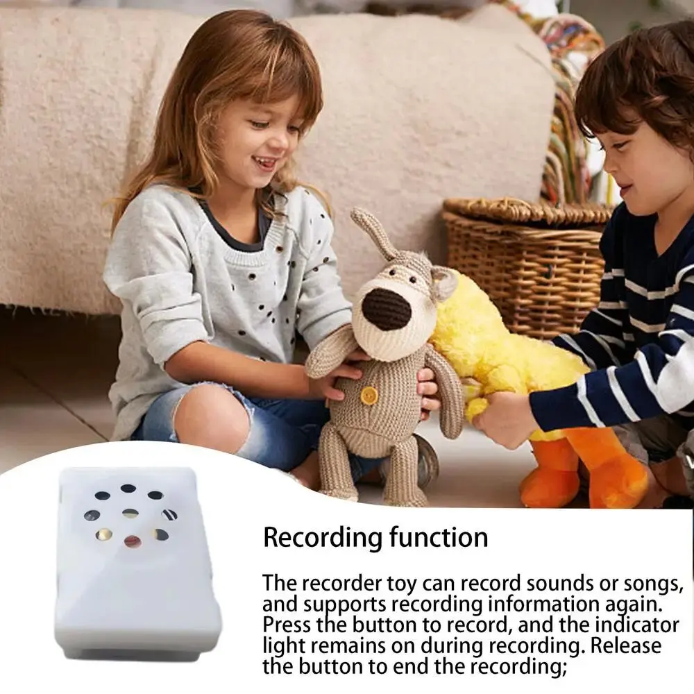 Accesorios de juguete de peluche para niños, caja de sonido Min, altavoz de música, caja de voz grabable, 10 unidades por lote