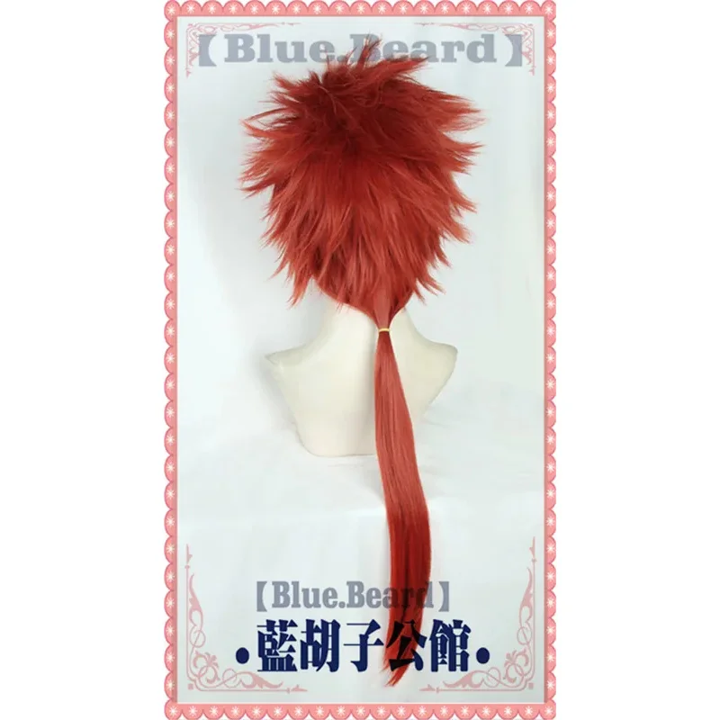 

FF7 VII Reno Косплей Парики Grell Sutcliff Косплей Парики Высокотемпературное волокно Синтетические волосы Красные длинные волосы GHGSDFC